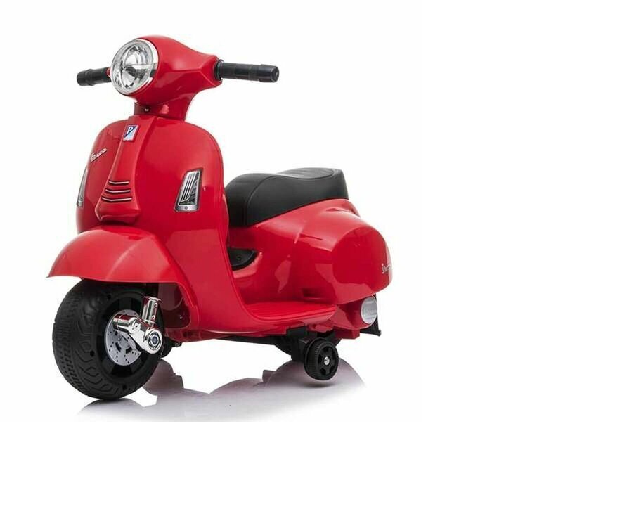 Vienvietis vaikiškas elektrinis motociklas Vespa, raudonas kaina ir informacija | Elektromobiliai vaikams | pigu.lt