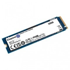 Kingston Technology NV2 M.2 500 GB PCI Express 4.0 NVMe цена и информация | Внутренние жёсткие диски (HDD, SSD, Hybrid) | pigu.lt