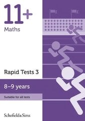 11plus Maths Rapid Tests Book 3: Year 4, Ages 8-9 kaina ir informacija | Knygos paaugliams ir jaunimui | pigu.lt