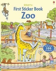 First Sticker Book Zoo: The Zoo UK цена и информация | Книги для малышей | pigu.lt