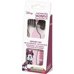 Disney Minnie stalo įrankių rinkinys, 2 dalių цена и информация | Столовые приборы | pigu.lt