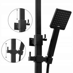Atviras Dušo komplektas su termostatu ir 30 x 30 cm lietaus dušu цена и информация | Смесители | pigu.lt