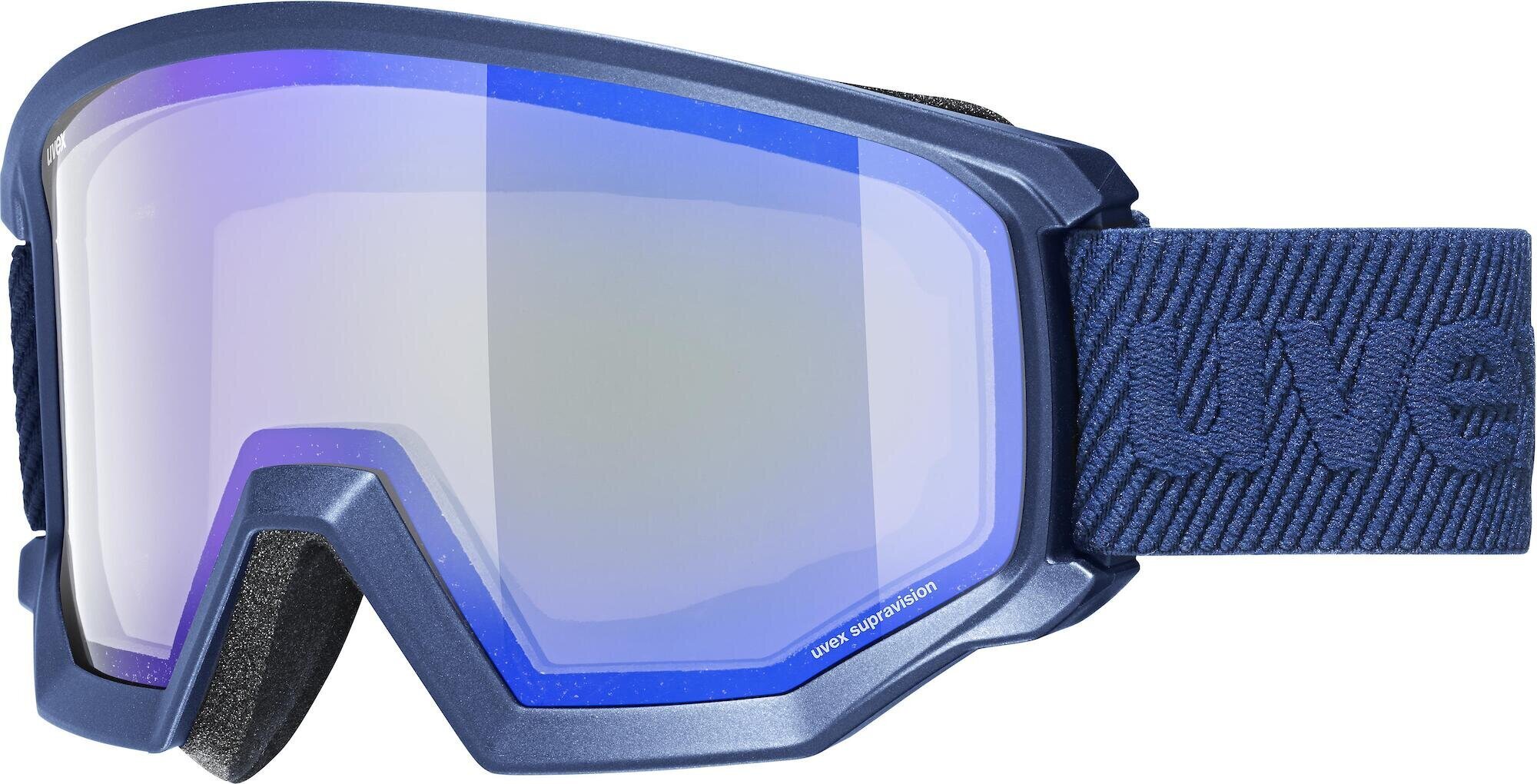 Slidinėjimo akiniai Uvex Athletic FM S2, mėlyni цена и информация | Slidinėjimo akiniai | pigu.lt