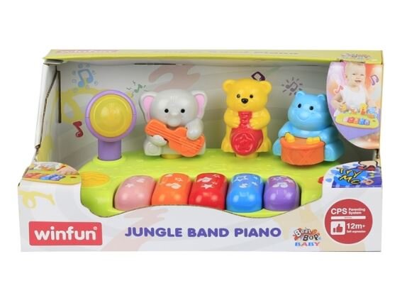 Muzikinis žaislas pianinas Jungle Friends WinFun kaina ir informacija | Lavinamieji žaislai | pigu.lt