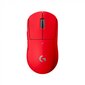 Logitech G Pro X, red - Wireless mouse цена и информация | Pelės | pigu.lt