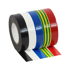 Lipnios juostos komplektas Plugger PVC Tape Color Pack 10m kaina ir informacija | Mechaniniai įrankiai | pigu.lt