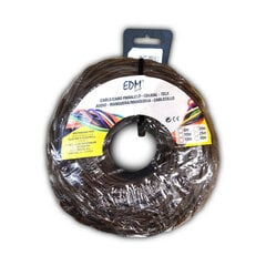 Кабель EDM 2 x 1.5 мм, коричневый, 25 м цена и информация | Текстильные провода и клеммные колодки | pigu.lt