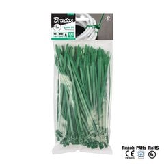 Стяжки кабельные многоразовые зелёные 7,6 x 150 мм цена и информация | Кабели и провода | pigu.lt