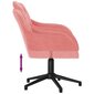 Pasukama biuro kėdė, rožinė, aksomas kaina ir informacija | Biuro kėdės | pigu.lt
