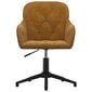 Pasukama biuro kėdė, ruda, aksomas kaina ir informacija | Biuro kėdės | pigu.lt
