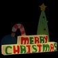 vidaXL Pripučiama dekoracija Merry Christmas su LED lemputėmis, 197cm kaina ir informacija | Dekoracijos šventėms | pigu.lt
