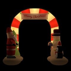Pripučiama kalėdinė dekoracija arka su LED lemputėmis, 260cm kaina ir informacija | Dekoracijos šventėms | pigu.lt