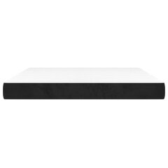 Spyruoklinis čiužinys, juodos spalvos, 160x200x20 cm, aksomas цена и информация | Матрасы | pigu.lt