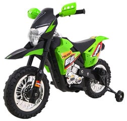 Elektrinis motociklas Cross, žalias kaina ir informacija | Elektromobiliai vaikams | pigu.lt