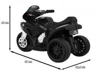 Детский трехколесный велосипед BMW S1000 RR MINI, черный цена и информация | Электромобили для детей | pigu.lt