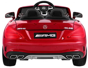 Dvivietis vaikiškas elektromobilis Mercedes AMG SL65, raudonas - lakuotas kaina ir informacija | Elektromobiliai vaikams | pigu.lt