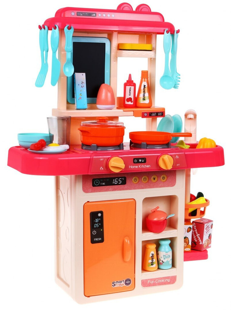 Moderni vaikiška virtuvėlė, rožinė, 63x22x45,5 цена и информация | Žaislai mergaitėms | pigu.lt
