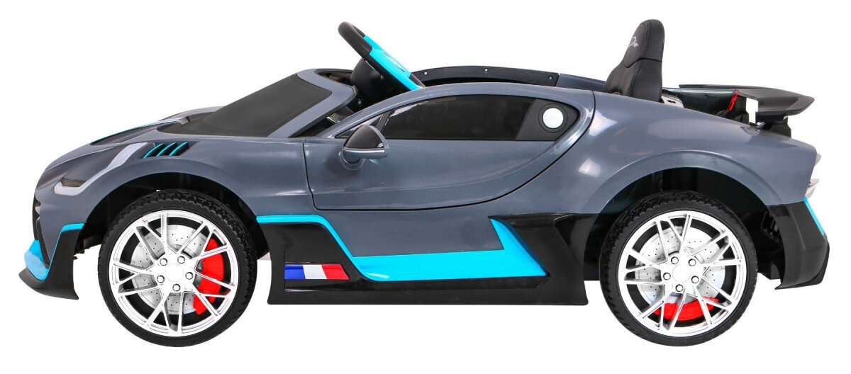 Vienvietis vaikiškas elektromobilis Bugatti Divo, pilkas kaina ir informacija | Elektromobiliai vaikams | pigu.lt