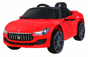 Elektromobilis Maserati Ghibli, raudonas kaina ir informacija | Elektromobiliai vaikams | pigu.lt