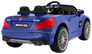Dvivietis vaikiškas elektromobilis Mercedes AMG SL65, mėlynas lakuotas kaina ir informacija | Elektromobiliai vaikams | pigu.lt