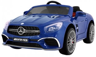 Dvivietis vaikiškas elektromobilis Mercedes AMG SL65, mėlynas lakuotas kaina ir informacija | Elektromobiliai vaikams | pigu.lt