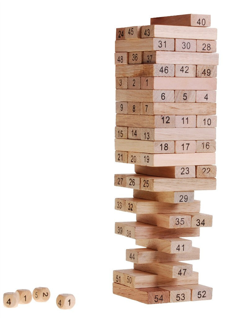 Stalo žaidimas Wood Toys Folds High, 51 vnt. kaina ir informacija | Stalo žaidimai, galvosūkiai | pigu.lt