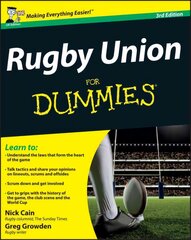 Rugby Union For Dummies 3e 3rd UK Edition цена и информация | Книги о питании и здоровом образе жизни | pigu.lt