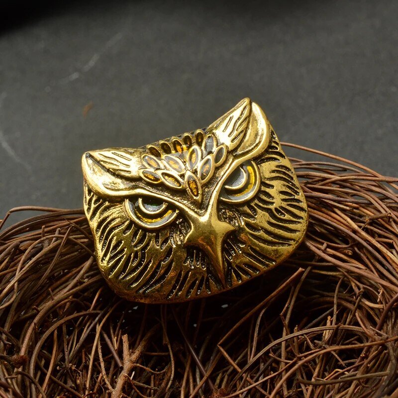Sagė moterims Bronze owl kaina ir informacija | Sagės | pigu.lt