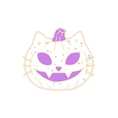 Брошь White cat pumpkin цена и информация | Броши | pigu.lt
