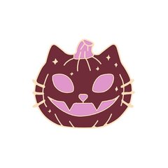 Брошь Black cat pumpkin цена и информация | Броши | pigu.lt