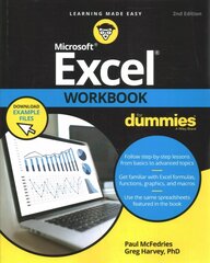 Excel Workbook For Dummies, 2nd Edition 2nd Edition цена и информация | Книги по экономике | pigu.lt