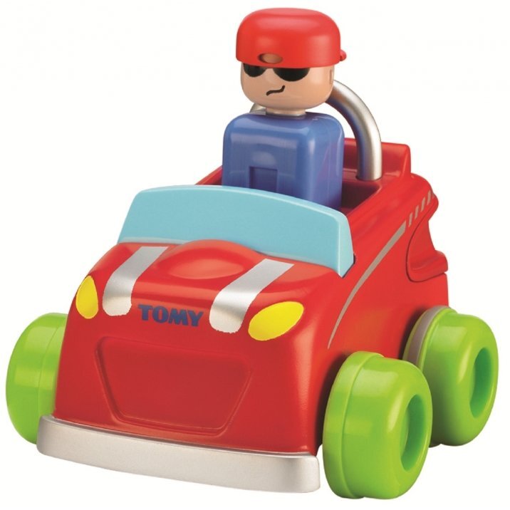 Mašinėlė Tomy, "Paspausk ir važiuok" 1012, 1vnt kaina ir informacija | Žaislai kūdikiams | pigu.lt