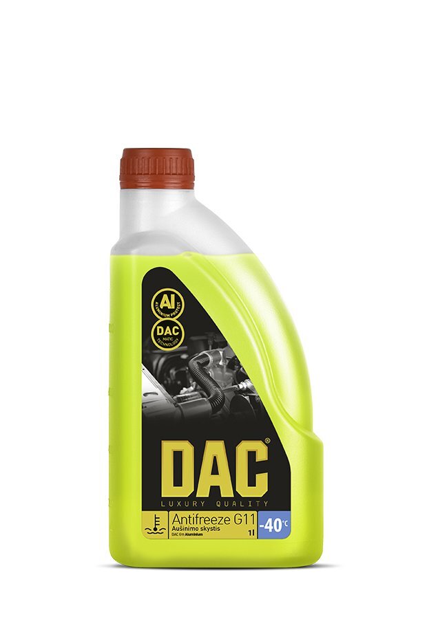 Antifrizas „DAC G11 Aluminium“ - 40C, 1L kaina ir informacija | Langų ir aušinimo skysčiai | pigu.lt