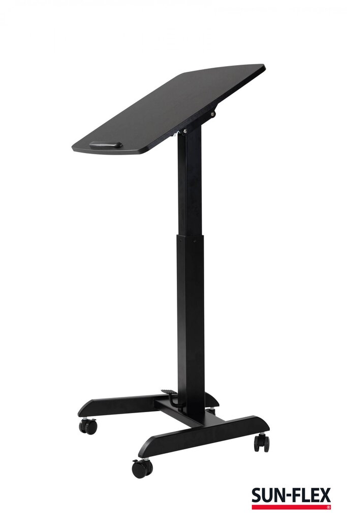 Reguliuojamo aukščio stalas SUN-FLEX®EASYDESK PRO, 60x52cm, juodas цена и информация | Kompiuteriniai, rašomieji stalai | pigu.lt