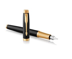 Перьевая ручка Parker IM Premium Black/Gold GT Medium цена и информация | Письменные принадлежности | pigu.lt