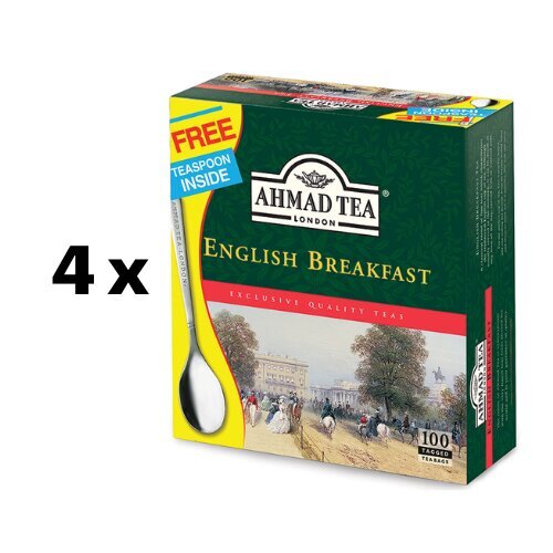 Ahmad English Breakfast arbata pakuotė 4 vnt. kaina ir informacija | Arbata | pigu.lt