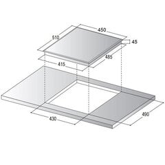 Schlosser IT 553-2B WH цена и информация | Варочные поверхности | pigu.lt