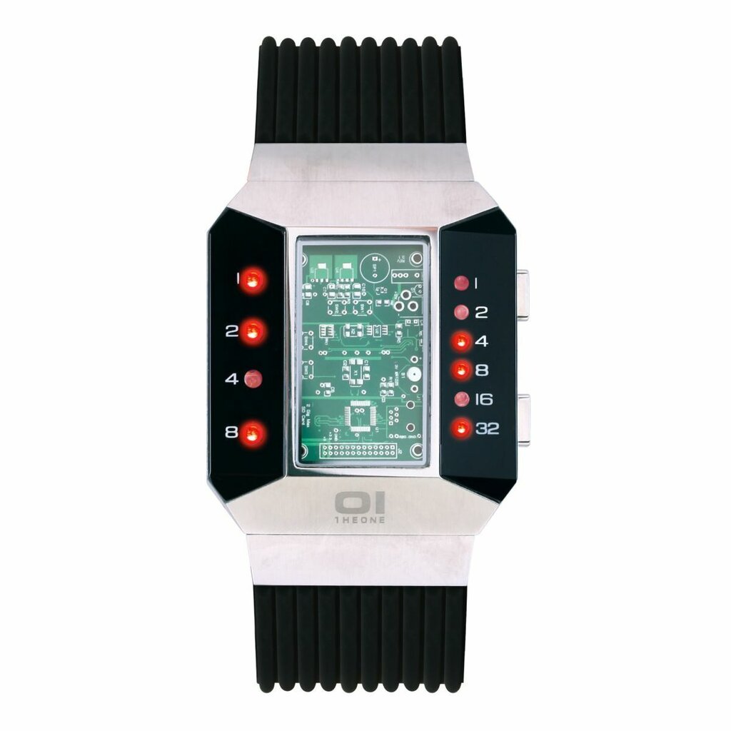 Laikrodis vyriškas 01TheOne SC102R5 Binary Watch Split Screen цена и информация | Vyriški laikrodžiai | pigu.lt