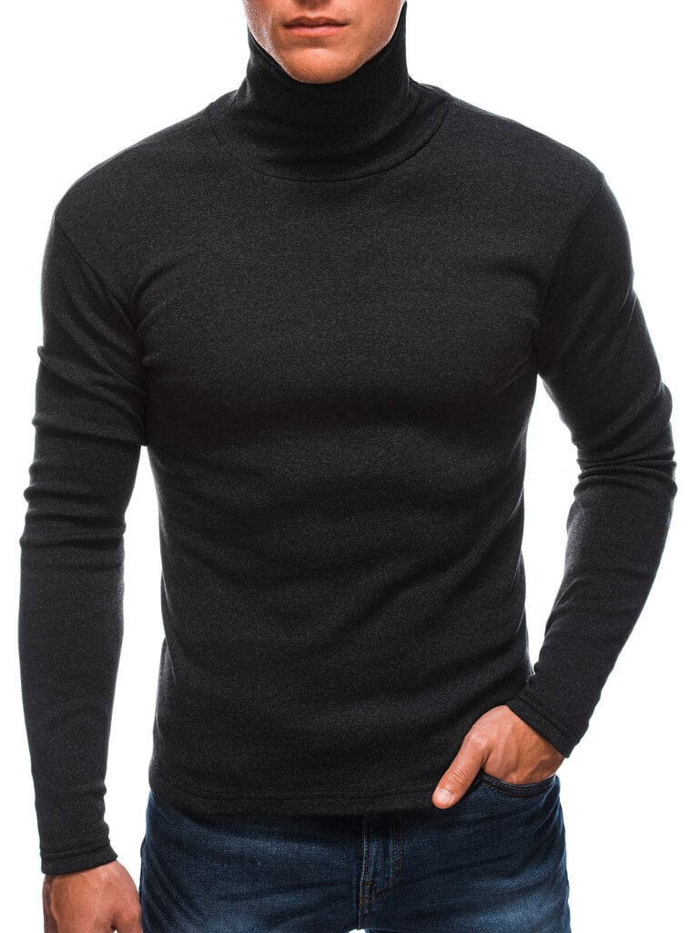 Vyriškas megztinis su kaklu Edoti E213 tamsiai pilka цена и информация | Megztiniai vyrams | pigu.lt