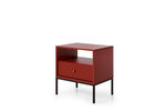 Spintelė prie lovos AKL Furniture Mono MS54, raudona