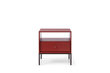 Spintelė prie lovos AKL Furniture Mono MS54, raudona kaina ir informacija | Spintelės prie lovos | pigu.lt