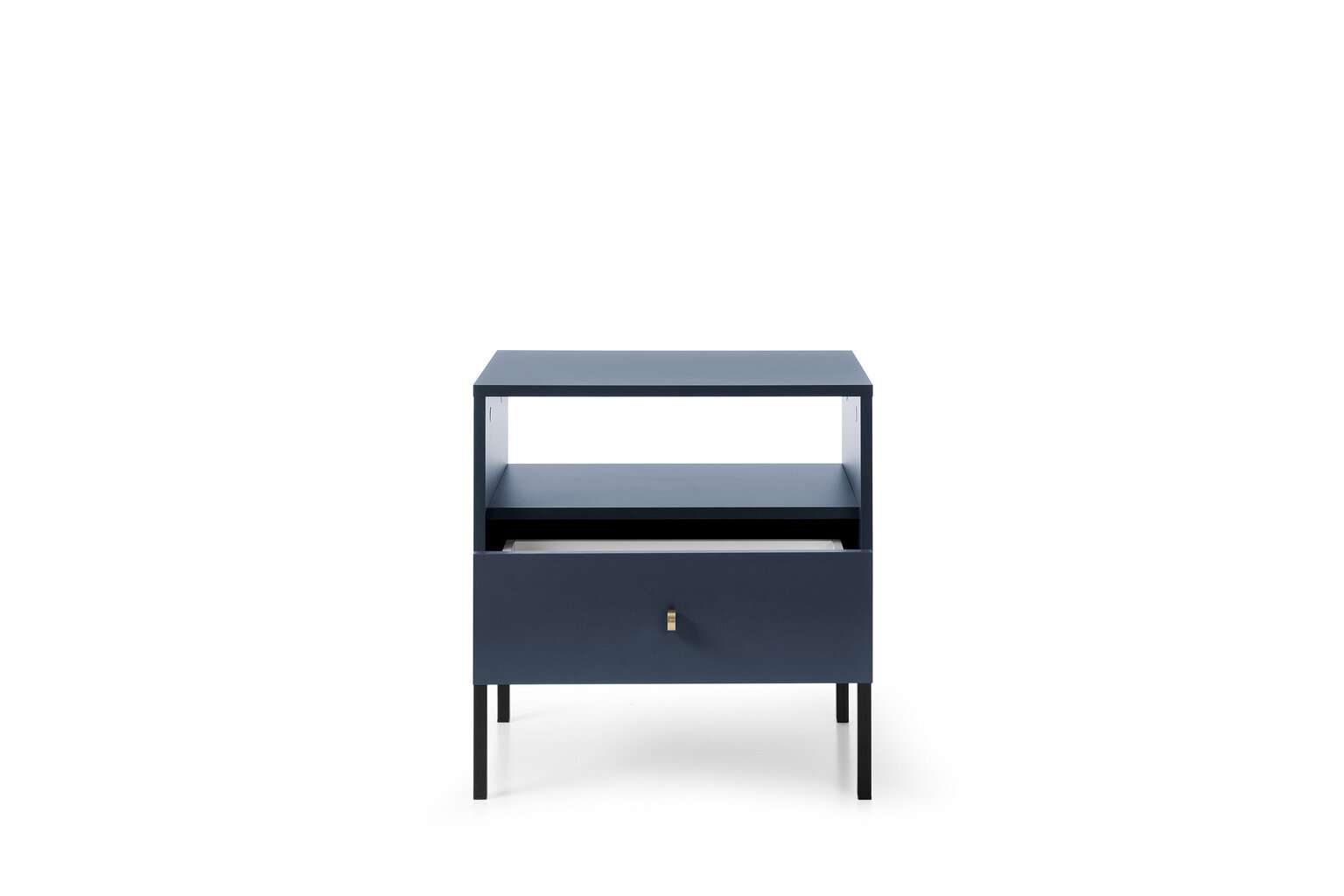 Spintelė prie lovos AKL Furniture Mono MS54, mėlyna kaina ir informacija | Spintelės prie lovos | pigu.lt