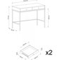 Kosmetinis staliukas AKL Furniture Mono MT104, mėlynas kaina ir informacija | Kosmetiniai staliukai | pigu.lt