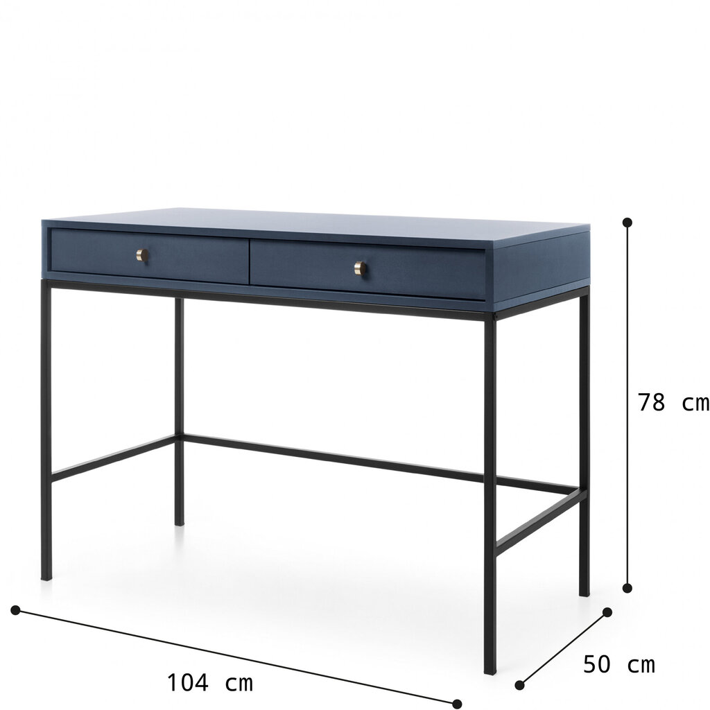 Kosmetinis staliukas AKL Furniture Mono MT104, mėlynas цена и информация | Kosmetiniai staliukai | pigu.lt