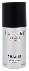 Purškiamas dezodorantas Chanel Allure Sport vyrams 100 ml kaina ir informacija | Dezodorantai | pigu.lt