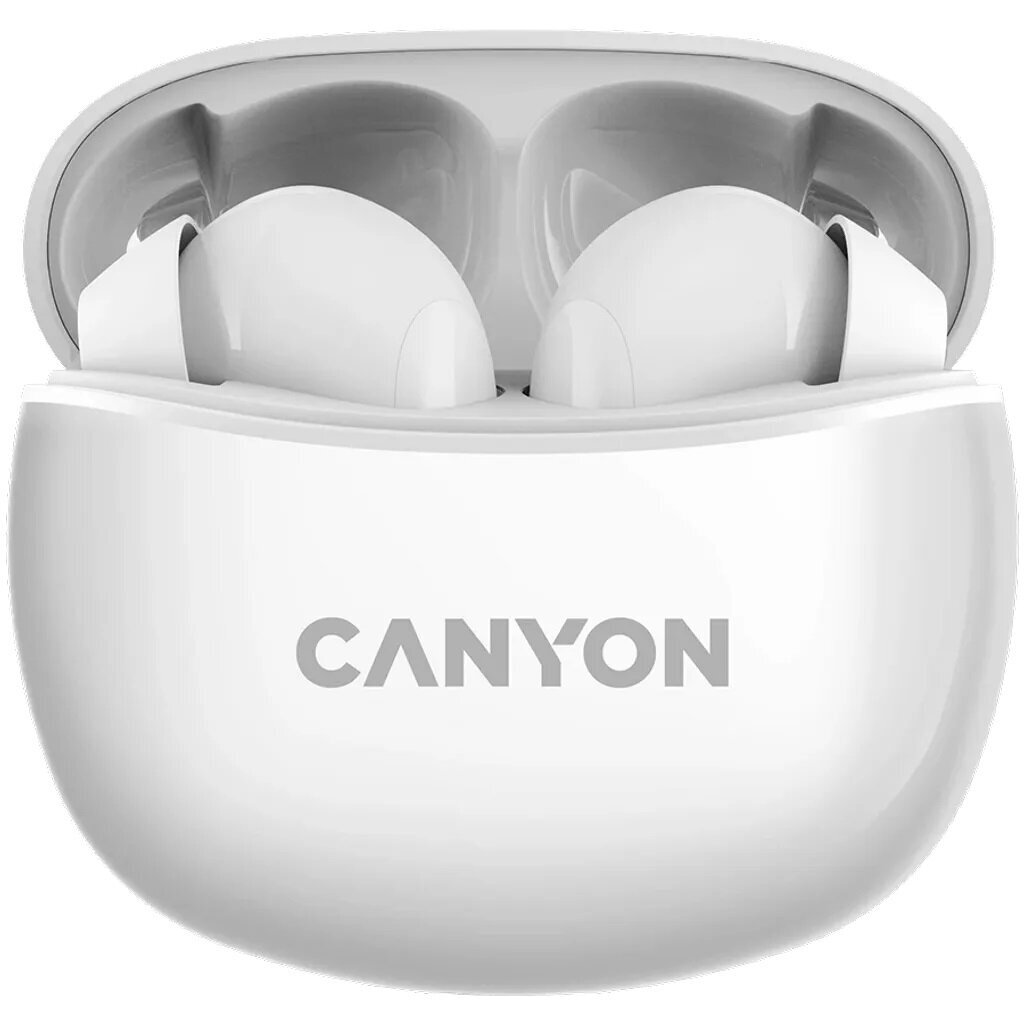 Canyon TWS-5 White CNS-TWS5W kaina ir informacija | Ausinės | pigu.lt