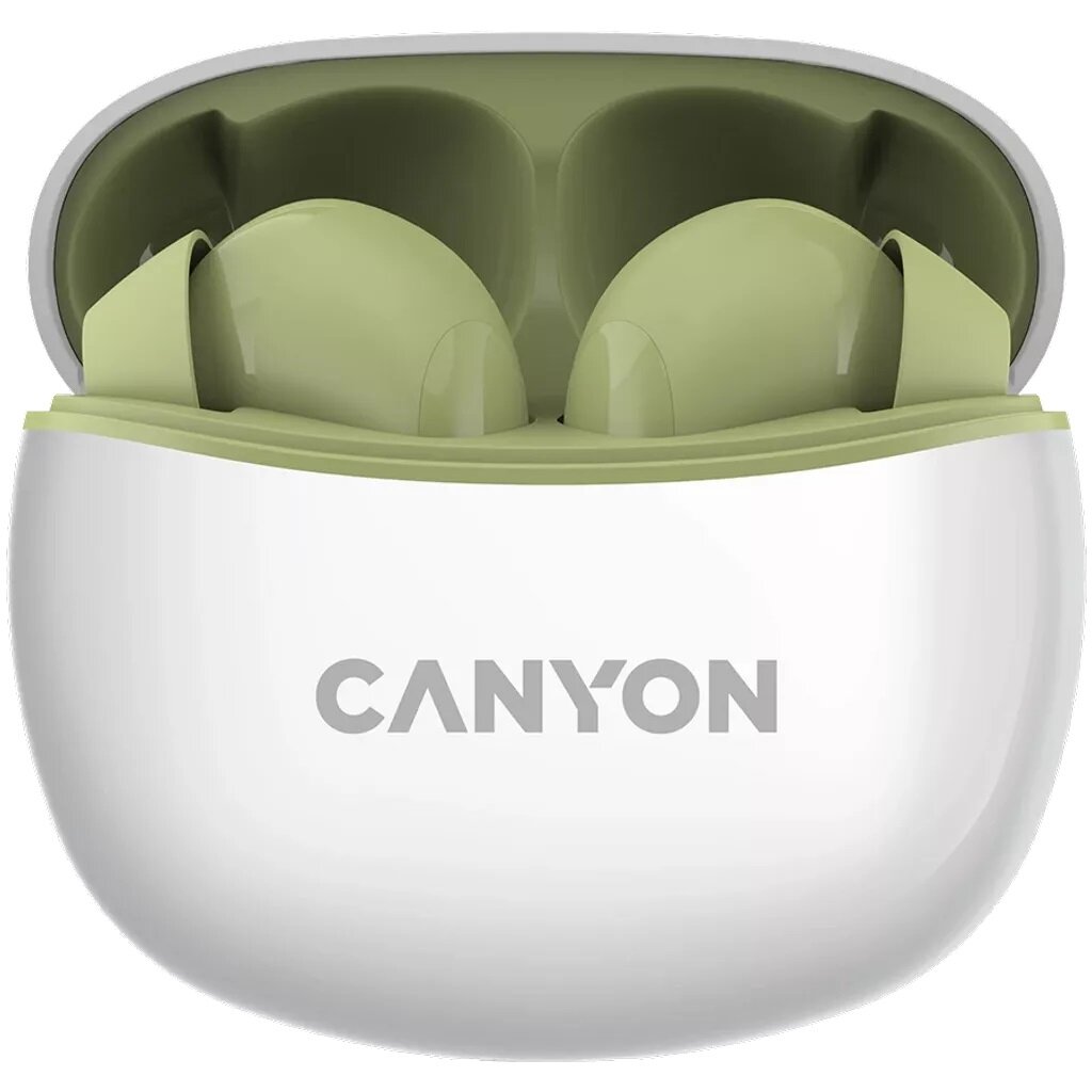 Canyon TWS-5 Olive CNS-TWS5GR kaina ir informacija | Ausinės | pigu.lt