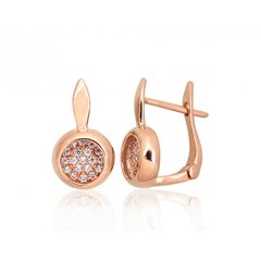 Auksiniai auskarai moterims Diamond Sky "Snowflake" DS02A414 kaina ir informacija | Auskarai | pigu.lt