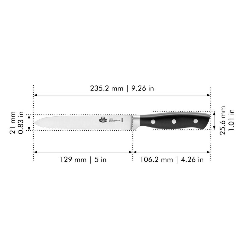 Universalus peilis, 13cm kaina ir informacija | Peiliai ir jų priedai | pigu.lt