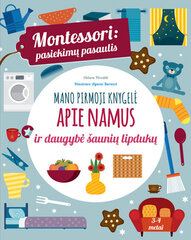 Montessori: pasiekimų pasaulis. Mano pirmoji knygelė apie namus ir daugybė šaunių lipdukų цена и информация | Развивающие книги | pigu.lt